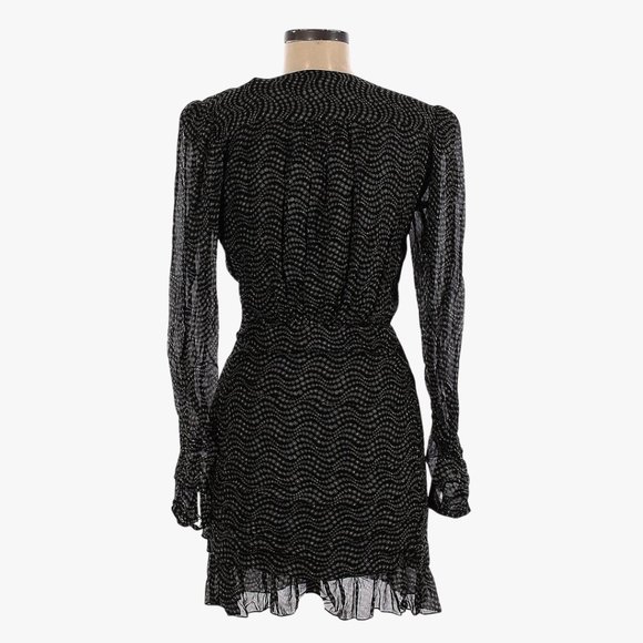 ba&sh Little Ruched Printed Georgette Mini Dress - Picture 10 of 16